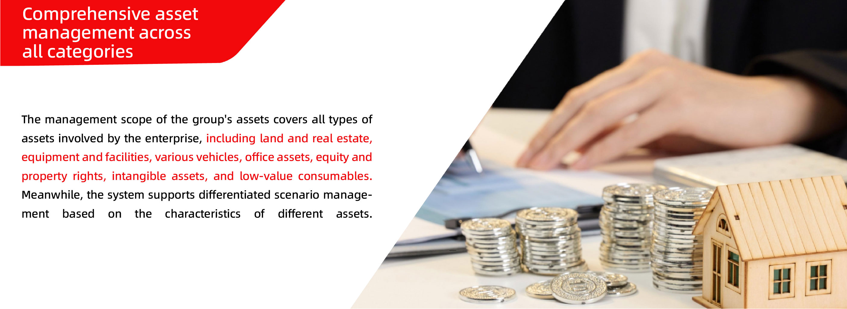 Comprehensive asset management across all categories